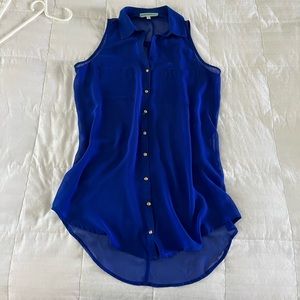 Sheer Sleeveless Blouse